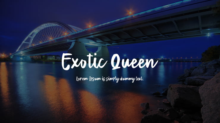 Exotic Queen Font