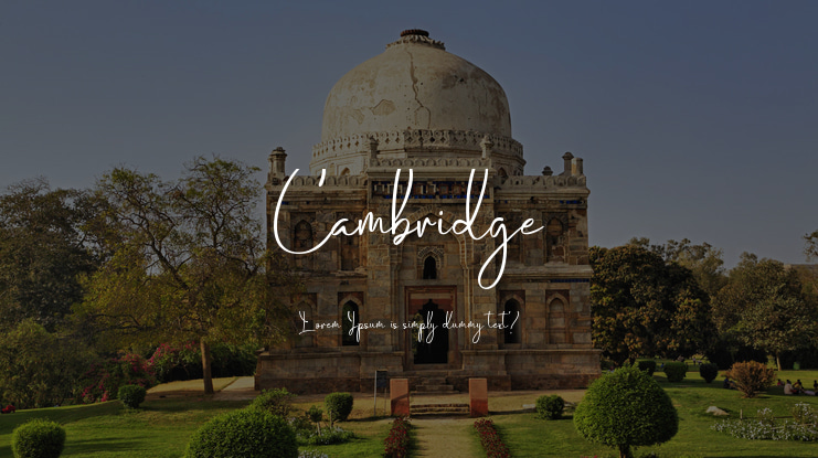 Cambridge Font