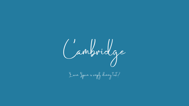 Cambridge Font