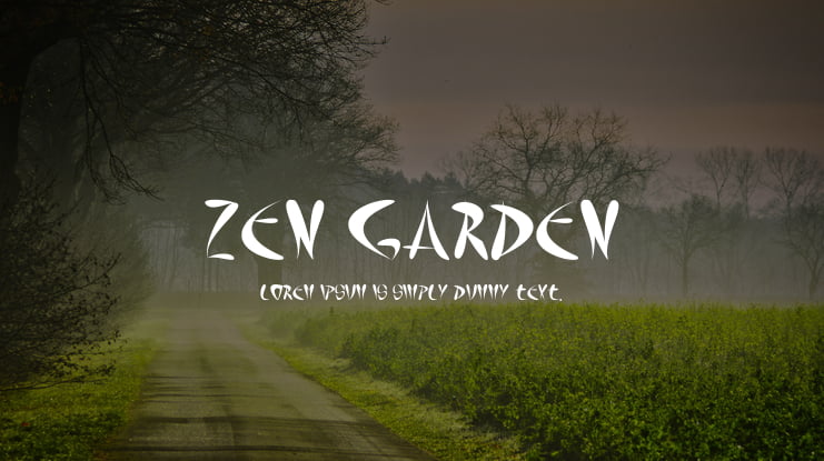 Zen Garden Font