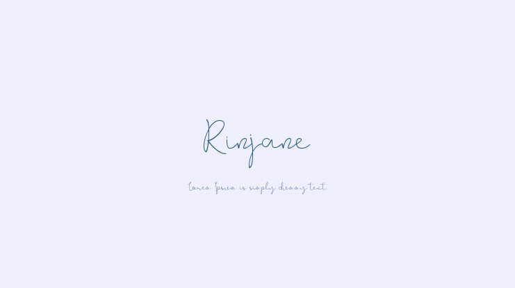 Rinjane Font