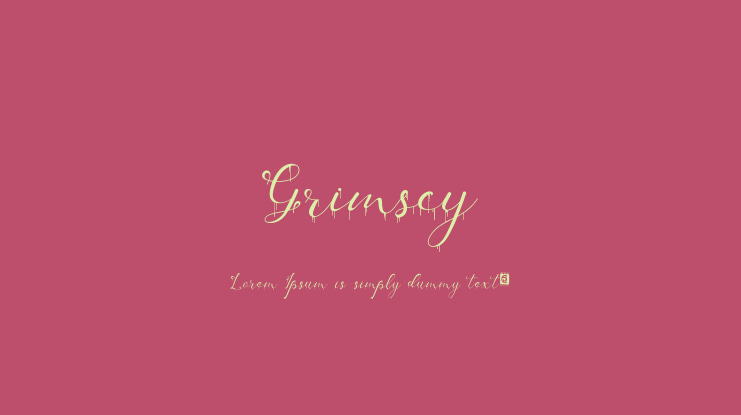 Grimscy Font