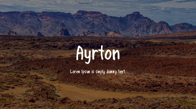 Ayrton Font