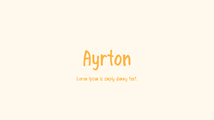 Ayrton Font