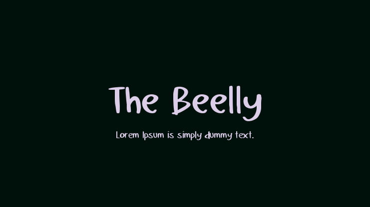 The Beelly Font