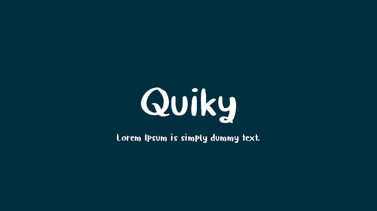 Quiky Font