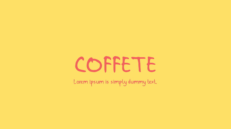 COFFETE Font