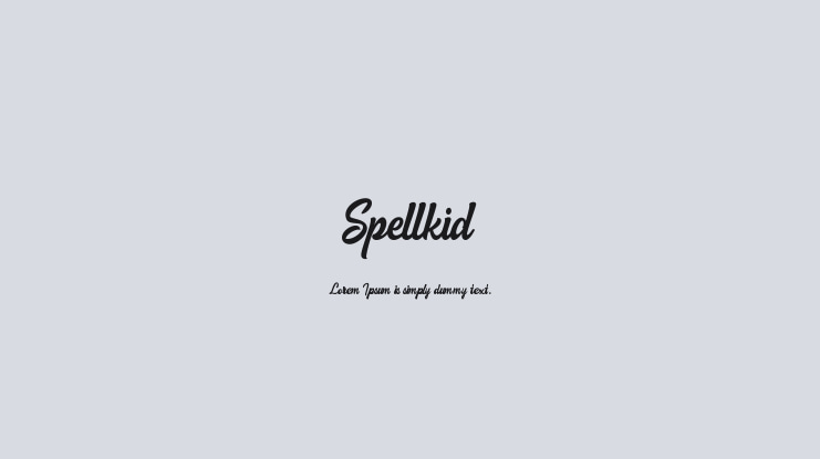 Spellkid Font