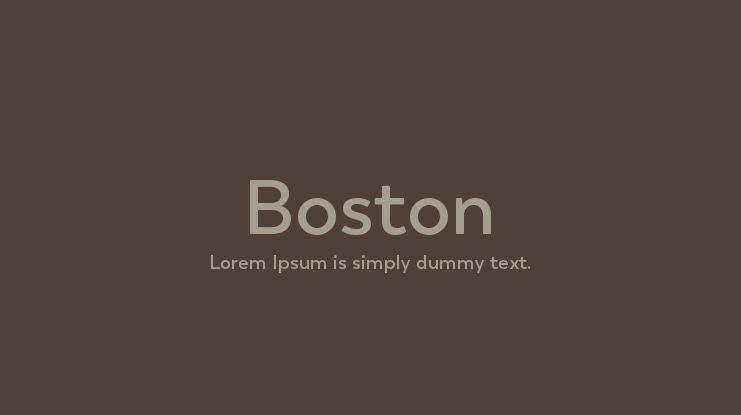 Boston Font Family