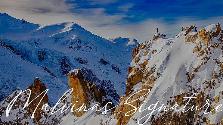 Malvinas Signature Font