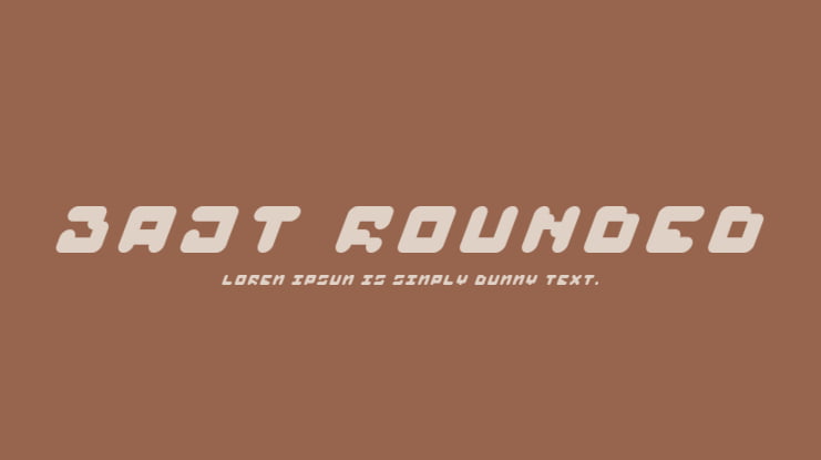 BAJT Rounded Font