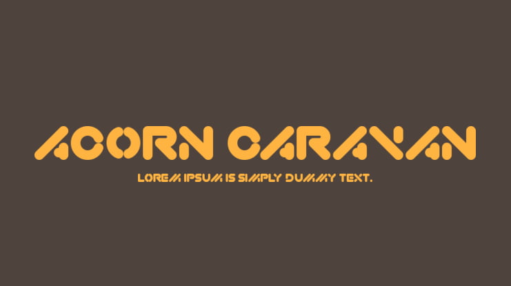 Acorn Caravan Font