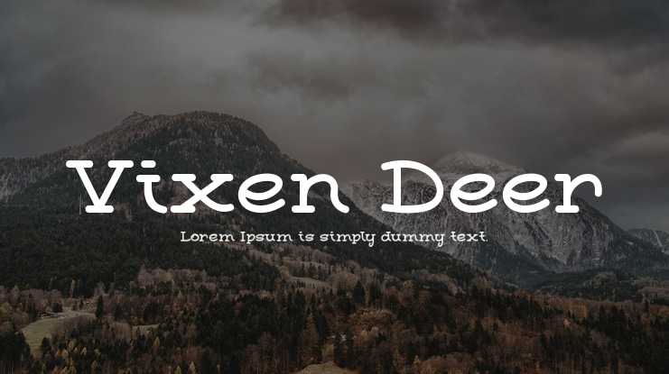 Vixen Deer Font