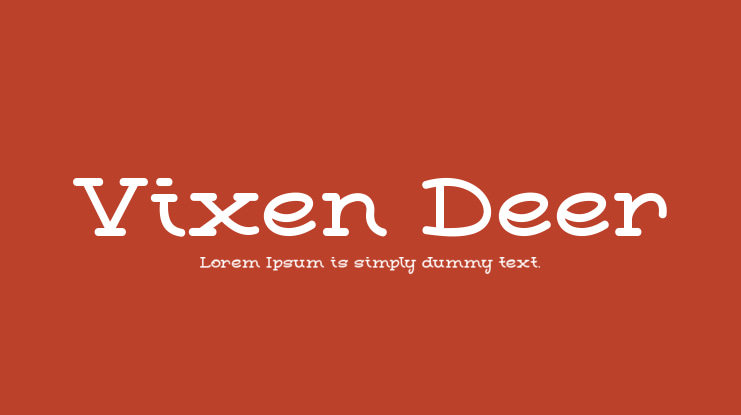 Vixen Deer Font