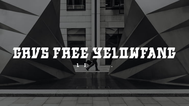 GRVS-FREE-YELOWFANG Font