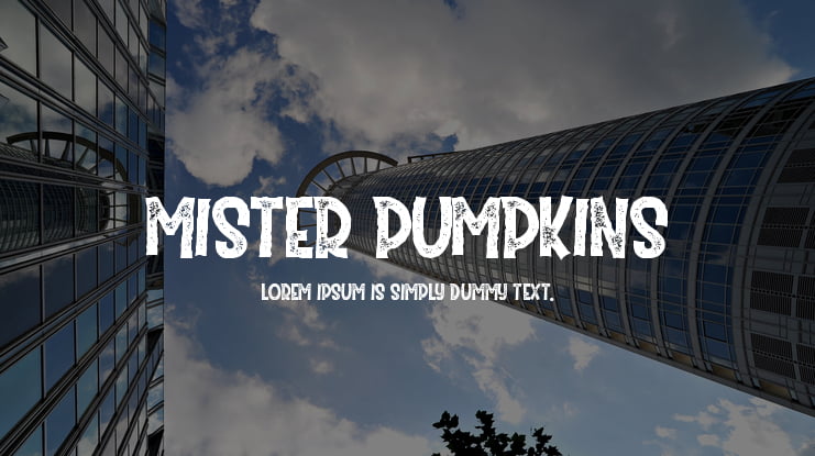 Mister Pumpkins Font