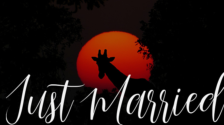 Just Married Font