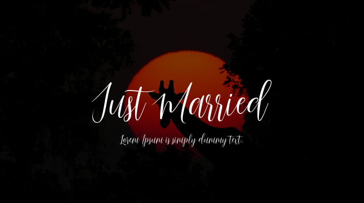 Just Married Font