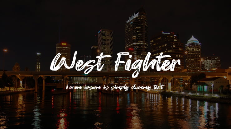 West Fighter Font