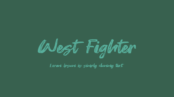West Fighter Font
