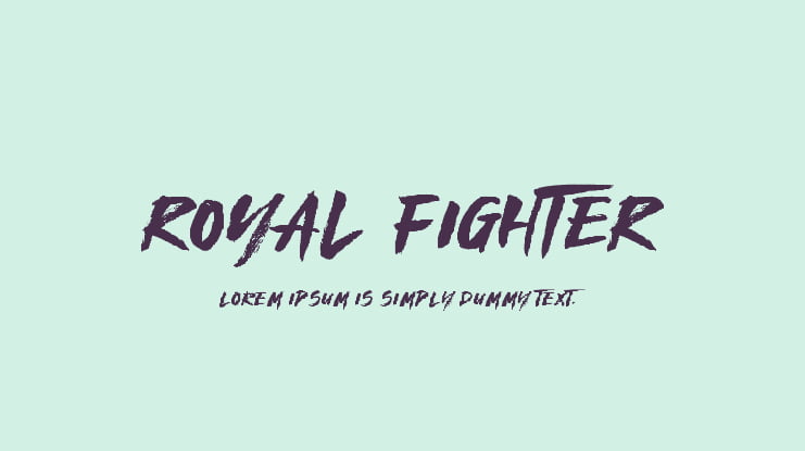 Royal Fighter Font