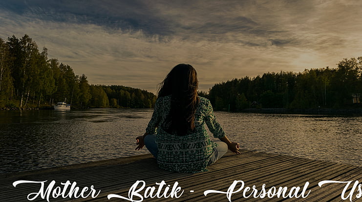 Mother Batik - Personal Use Font