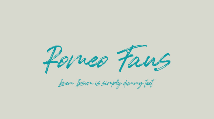 Romeo Fans Font