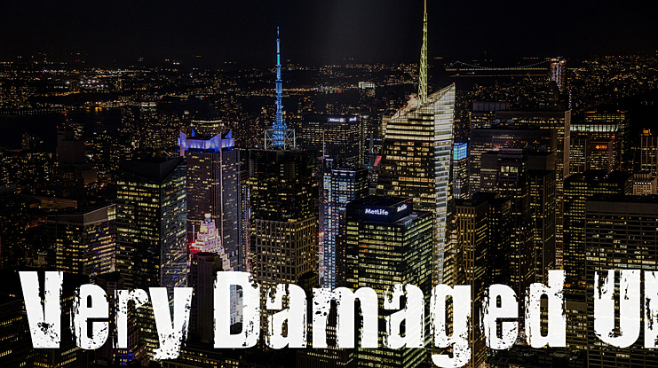 Very Damaged Font Family