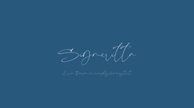 Signeritta Font