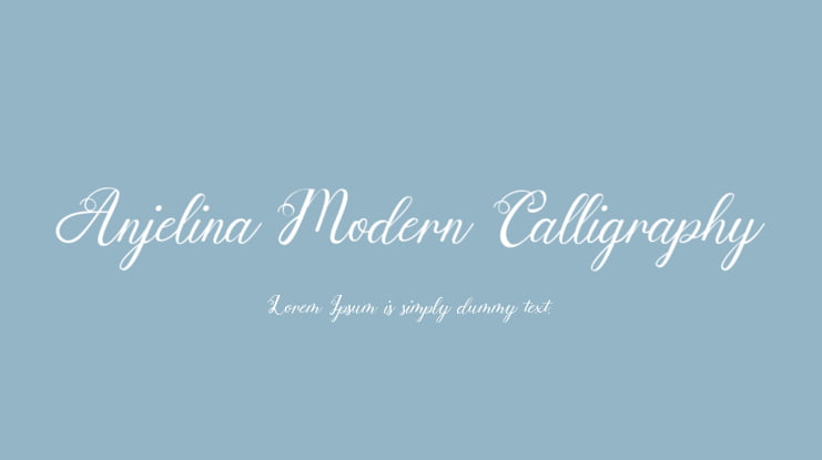 Anjelina Modern Calligraphy Font