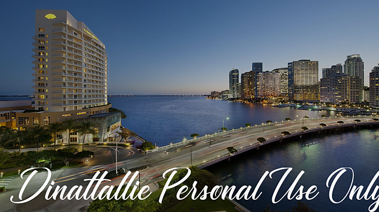 Dinattallie Personal Use Only Font