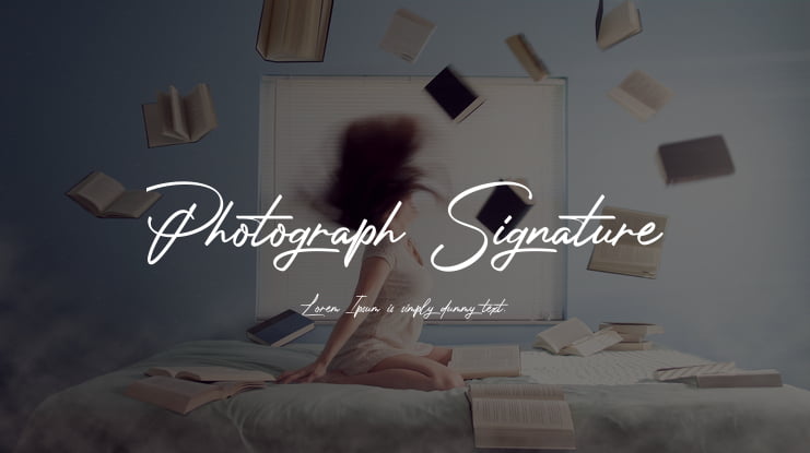 Photograph Signature Font