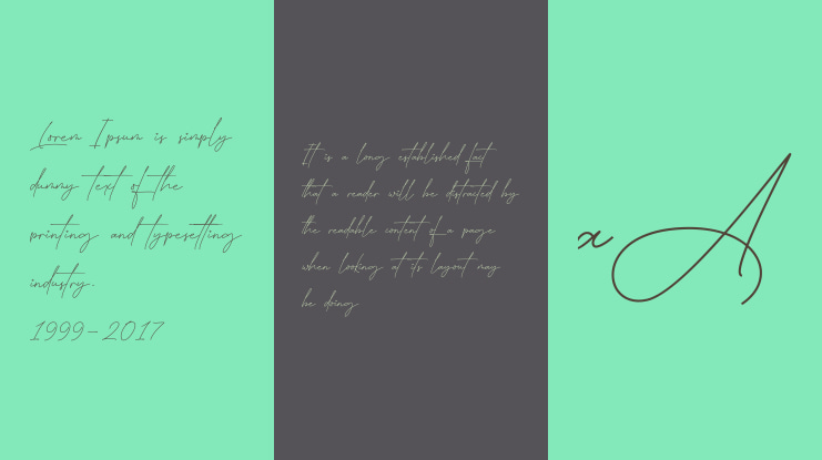 East liberty signature Font