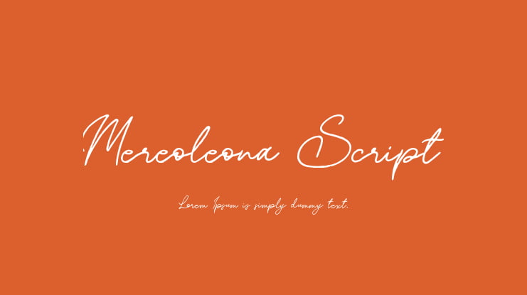Mereoleona Script Font