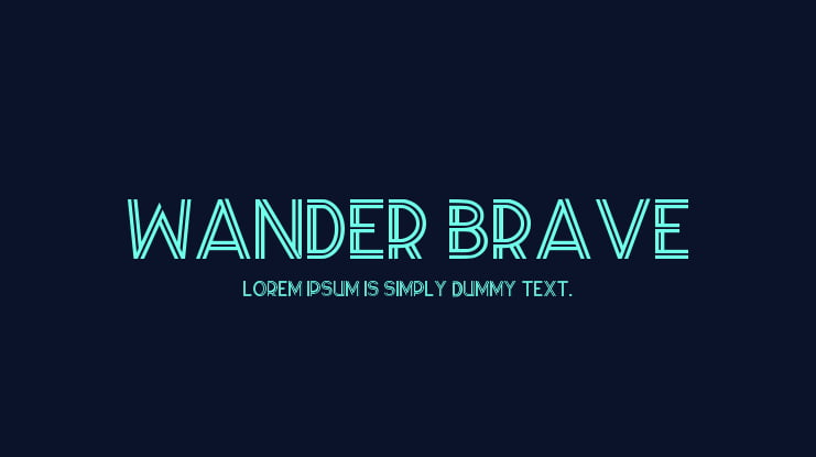 Wander Brave Font