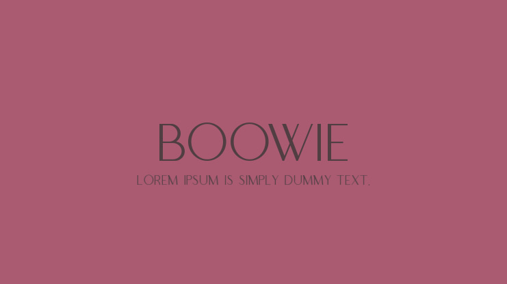 BOOWIE Font