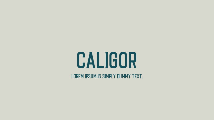 Caligor Font Family