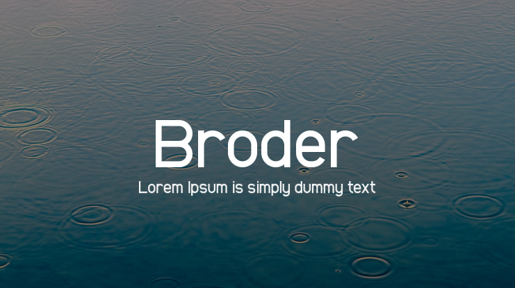 Broder Font Family