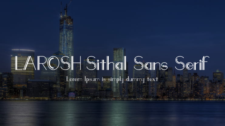 LAROSH Sithal Sans Serif Font Family