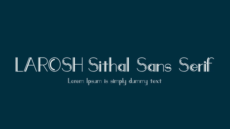 LAROSH Sithal Sans Serif Font Family