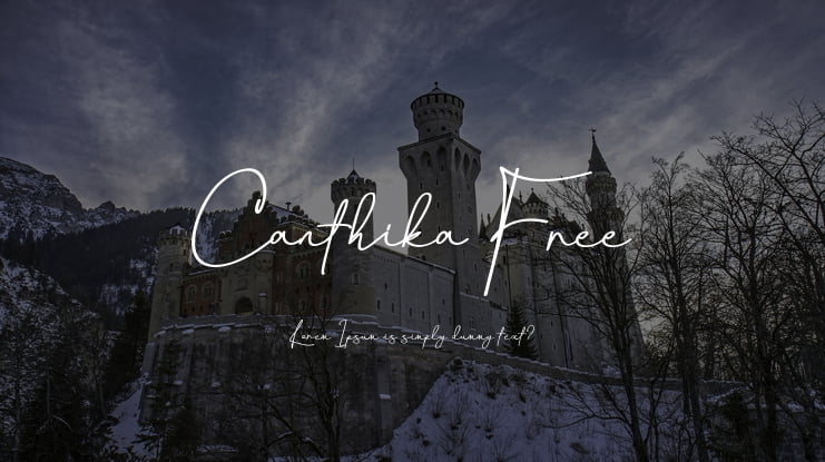 Canthika Free Font