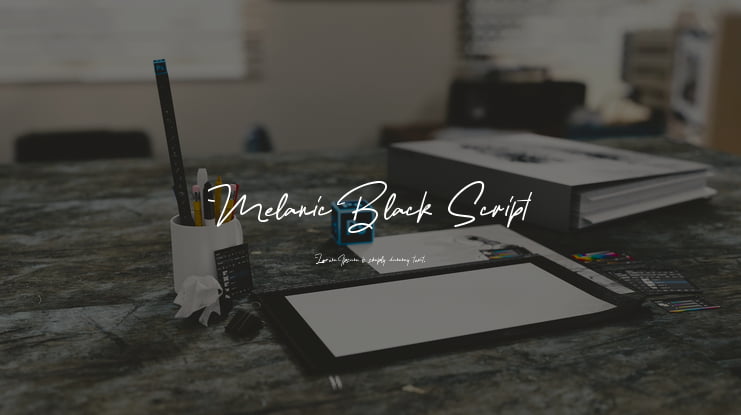 Melanic Black Script Font