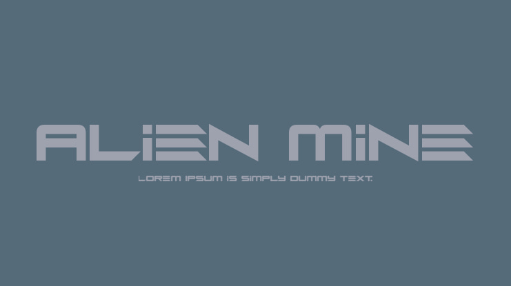 Alien Mine Font Family