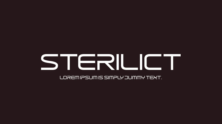Sterilict Font