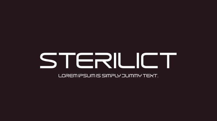 Sterilict Font