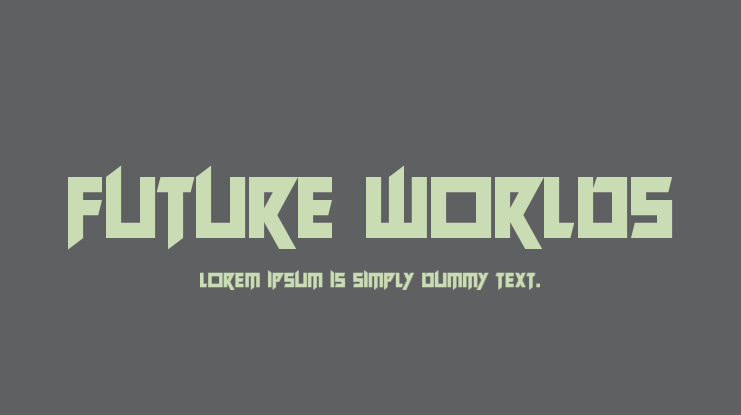 Future Worlds Font Family