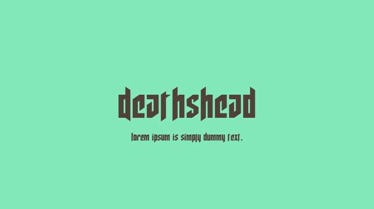 Deathshead Font Family