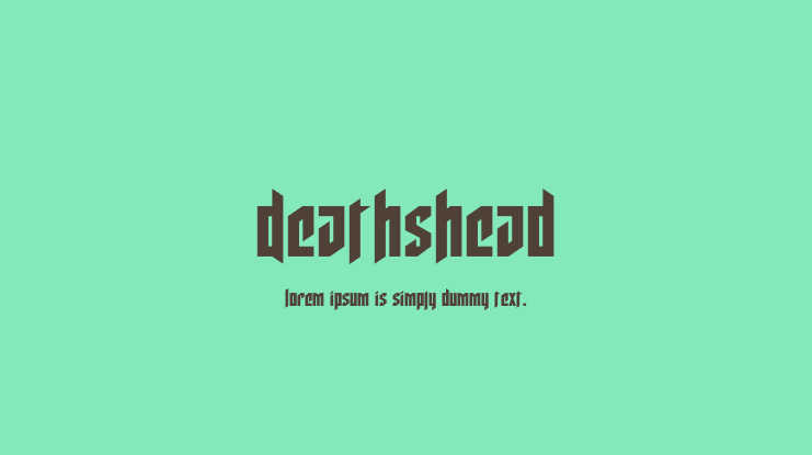 Deathshead Font Family