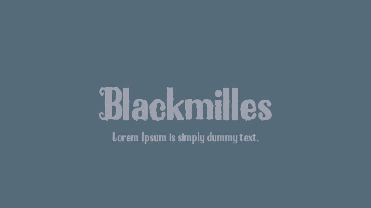 Blackmilles Font