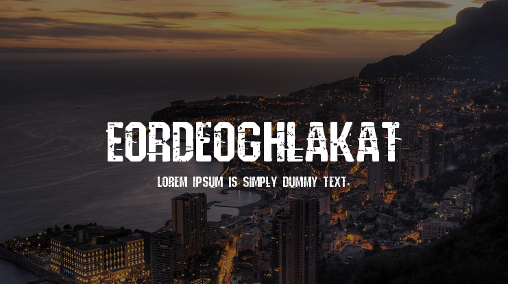 Eordeoghlakat Font Family